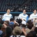【日本ハム】「今シーズン頑張ります」清宮幸太郎ら、エスコンでファンと決起集会