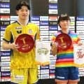 【卓球】ＭＶＰに有延大夢「成長できた」と横井咲桜「自分でもびっくり」ノジマＴリーグ表彰／出席者コメント