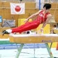 パリ五輪３冠の岡慎之助は試技会で合計８５・２３２点のダントツ１位　跳馬で「ロペス」を導入　体操男子が試技会を公開