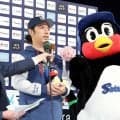 【ヤクルト】つば九郎、休養前と変わらない立ち姿　重責を引き受けた新担当を心から応援