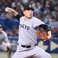 【巨人】田中将大が６回途中２失点、勝利投手の権利持って降板