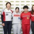 女子ソフトボール５選手がデイリースポーツを訪問　ニトリＪＤリーグ開幕へ決意