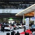 全日本ラリー佐賀：JR佐賀駅前でウェルカムラリーショーを実施