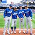 そんなことある！？大谷翔平ら４人が試合前に記念撮影→全員本塁打で銀河系カルテット復活　ビジター新ユニの魔力？「もっとドジャーブルーを着て」