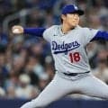 山本由伸が今季3度目の先発登板　大谷翔平はフェンス直撃の先制打