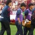 Ｊ１神戸にアクシデント　ピッチ内に救急車で場内騒然　ＧＫ前川とＤＦトゥーレルが接触
