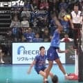 エグい破裂音！最高到達点350cm“パワースパイク”炸裂 バレー日本代表・ラリー、弓のような体→空中で叩きつける“強烈アタック”