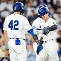 ドジャース　決勝２ランのキム・ヘソン「メジャーの舞台はすごく楽しい」ロバーツ監督も高評価「何かしら勝利につながるプレーをしてくれる選手」大谷翔平とベンチ裏でハイタッチ
