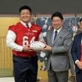 【アメフト】「目標は日本一」Ｘリーグ富士通が川崎市長を表敬訪問　５月10日に初戦