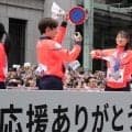 坂本花織「思い残すことは何もない」五輪応援感謝パレードでリフレッシュした姿見せる