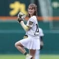 【阪神】トラウデン直美が始球式に登場「関西出身ですし親近感しかない」熱いエール送る
