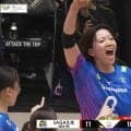 女子バレー、“スッと”落ちるエースで狂喜乱舞 五輪代表の盟友同士のやり合いにファンも熱狂「あの琴奈から！」