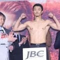 中谷潤人　肉体バキバキ仕上げ「っしゃー！！」何度も絶叫　にらみ合い戦闘ムードも笑顔の前日計量「戦えること幸せ」