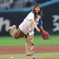 【日本ハム】「ミキティ」藤本美貴ファーストピッチ　ノーバン投球ならず