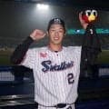 【パパの絵】ヤクルト古賀優大「『Swallows』つづり見よう見まねで書いたと。うれしい」
