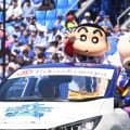 ＤｅＮＡ　嵐を呼ぶ５歳児がセレモニアルピッチ　大暴投にショックでマウンド突っ伏す　「クレヨンしんちゃん」コラボイベント