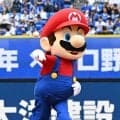 【DeNA】マリオ、ワンバウンド投球を披露　セレモニアルピッチ　打者は柴田　捕手は戸柱