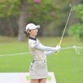 金沢志奈　地元でのメジャー連勝へ好発進「期待に応えられるように」　左肩痛抱えながら１アンダー