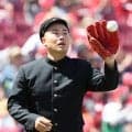 【広島】ハナコ岡部大「最高」ノーバン始球式　実行できなかったOB達川氏からのむちゃ振りは…