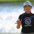 河本結「すごくワクワク」国内メジャー初制覇を視野　強風の悪条件の中１打差２位で最終日へ