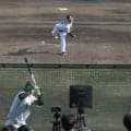 復活目指す阪神・下村海翔　実戦形式での投球再開　立石との“ドラ１対決”も実現　左翼フェンス直撃の長打性の打球