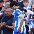 「松葉杖を頼りに出ていった」--英メディアが伝えた三笘薫の“痛々しい近影”　開幕迫るW杯に向けて不安高まる緊迫事態「日本の懸念材料となるのは確実」