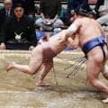 ３年ぶり十両の炎鵬、復帰初戦で白星　脊髄損傷の大けがで序ノ口転落…26センチ差対決制す