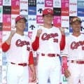 広島・二俣が決勝打含む２打点の活躍「赤木のお母さんが良い投球をして良い流れでいけた」始球式登場のドラ５・赤木母に感謝