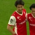 「暴れすぎだろ」日本代表・中村敬斗が4得点の大爆発「すごい決定力！」「寝れなくなった」日本人コンビの完璧フィニッシュに相手守備陣がお手上げ