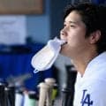 大谷翔平、５回の第３打席は三振に　低めのチェンジアップを打ちにいくも当たらず