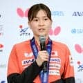 【卓球】中沢監督「勝率を見ると…」中国撃破のカットマン橋本帆乃香の３番起用の狙い…世界卓球代表が帰国