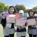 富山代表に2ペア、全国でも「一つでも多く勝つ」ピンクリボンテニス