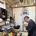 阪神・掛布雅之ＯＢ会長　横田慎太郎さん自宅訪問　仏壇に手を合わせ「涙が出ちゃうなぁ」故人しのぶ