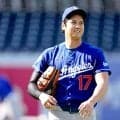 大谷翔平は爽やか“初夏コーデ”　同色系のセットアップで敵地入り…球団公式が紹介