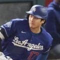 大谷翔平が冷静に四球選んで出塁　第１打席は紙一重の左飛　ドジャース打線は三回まで打者９人で封じ込まれる