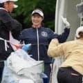 雷雲接近の影響で２時間半遅れてスタート　ブリヂストン・レディース第２日