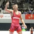 【レスリング】愛妻、愛娘２人が観戦の文田健一郎が貫禄Ｖ「勝利の女神が３人もいるんで負けられない」