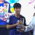 “衝撃ゴラッソ”の日本代表10番、MVP＆得点王＆優勝の三冠達成！16歳・北原槙が「憧れの存在」佐藤龍之介との“約束”を果たし笑顔【U17アジア杯】
