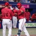 【広島】今季２試合目のスタメンマスク石原貴規１号同点アーチ　２年ぶり１発で先発森下を援護
