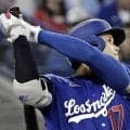 大谷翔平がヒヤリ　頭部付近への抜け球に思わず絶叫　相手は横手からの変則左腕　最後はスイーパーに手が出ず見逃し三振