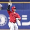 広島　逆転勝ちで２連勝　六回に菊池の２ラン、持丸の走者一掃３点三塁打で一挙５得点　先発・岡本は５回３失点