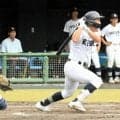 「ほい！」とほえて逆転打、相棒の黒バットと　享栄・永谷陽翔選手