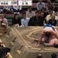 「ヤバい倒れ方」炎鵬の脚がアブナイな方向で…土俵際の決着にファン“ひやり” 館内静まり返るも安堵の拍手