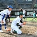 「野球の楽しさ感じて」　園児らが体験　山形・新庄の球場でフェスタ