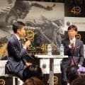 武豊騎手が日本ダービーＶへ「来週、１個増えていたらいいですね」　オークスＶの今村聖奈騎手にも言及　自身の特別展でトークショー