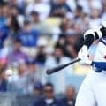 大谷翔平、右翼線二塁打で２試合ぶり安打　ドジャース逆転３連勝　りくりゅう始球式の一戦に勝利