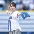 【DeNA】日向坂46の藤嶌果歩がノーバン投球「真っすぐ投げることができてうれしかった」
