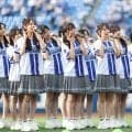 【DeNA】日向坂46がハマスタバトルでディアーナとリレー対決
