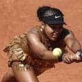 【全仏テニス】大坂なおみ　大会自身最高の７年ぶり３回戦進出　黄金の上着と白いレースのスカートで入場　プレーでも輝き放つ