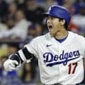 大谷翔平がビックリ絶叫　１６１キロがはるか手前でワンバン→表情固まる　空振り三振後、バットが当たった捕手へ気遣いも